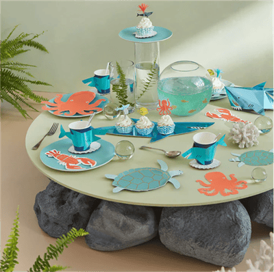 Meri Meri - Octopus & Shark Cupcake Kit - Ahtapot & Köpekbalığı Cupcake Kit - 24Lü
