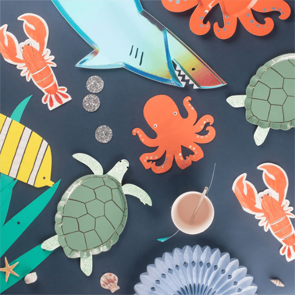 Meri Meri - Octopus Napkins - Ahtapot Peçeteler - 16lı