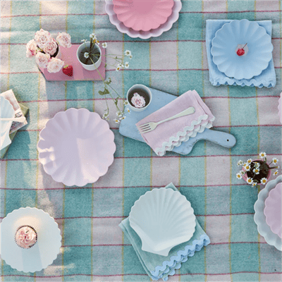 Meri Meri - Pastel Cloth Napkins - Pastel Renk Kumaş Peçeteler - 4lü