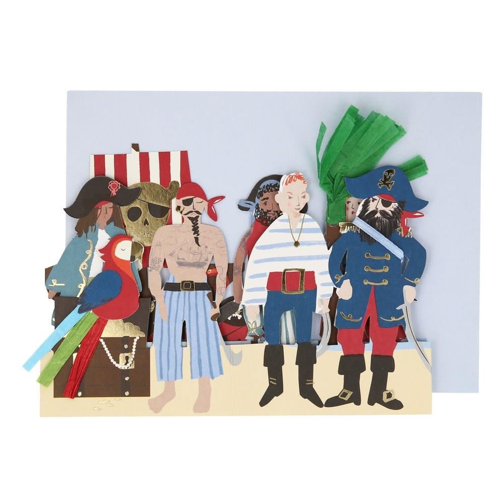 Meri Meri - Pirate Card - Korsan Tebrik Kartı