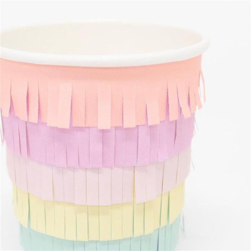 Meri Meri - Rainbow Sun Cups - Gökkuşağı Güneşli Bardaklar - 8li