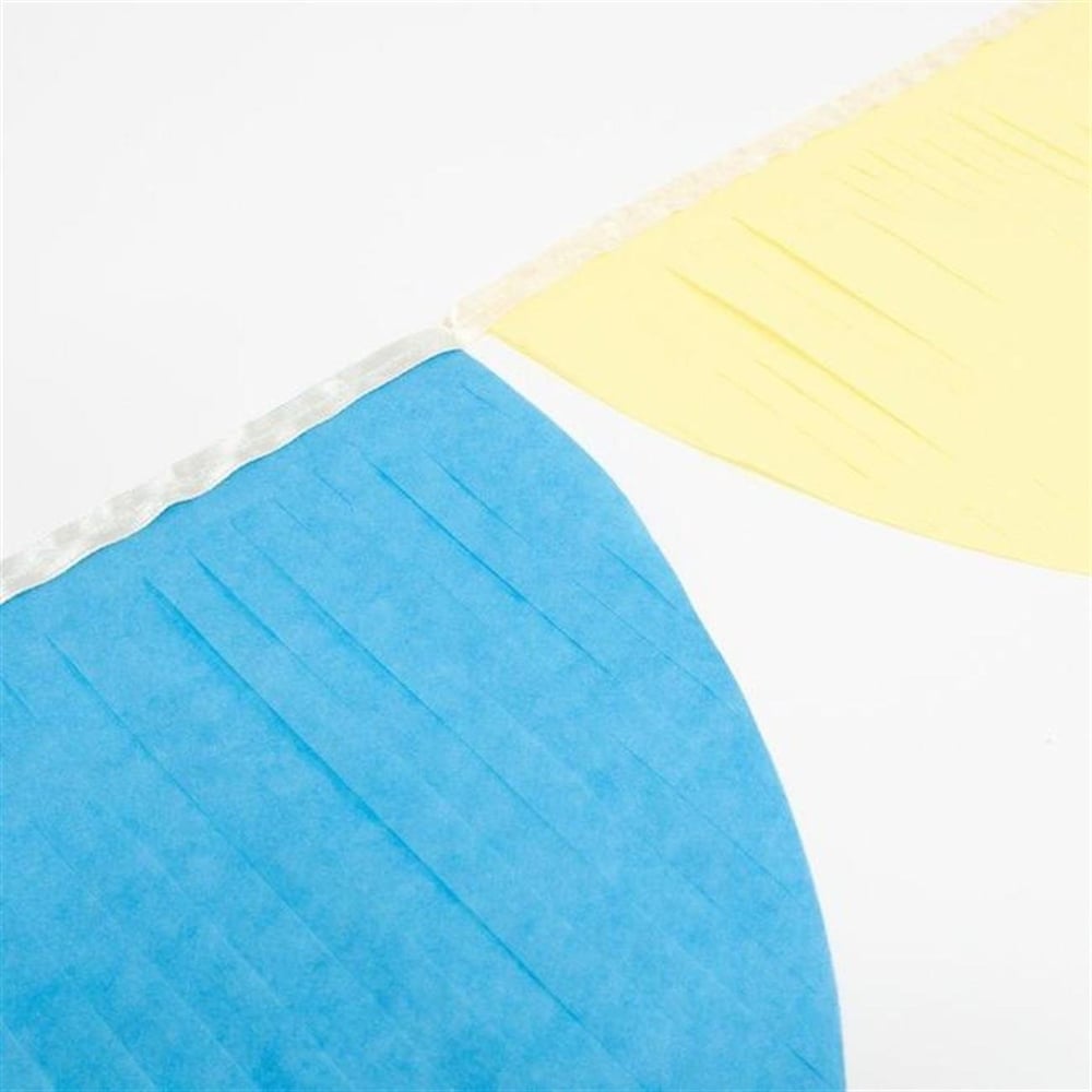 Meri Meri - Rainbow Tissue Paper Scallop Garlands - Gökkuşağı Yarım Ay Asılan Süs