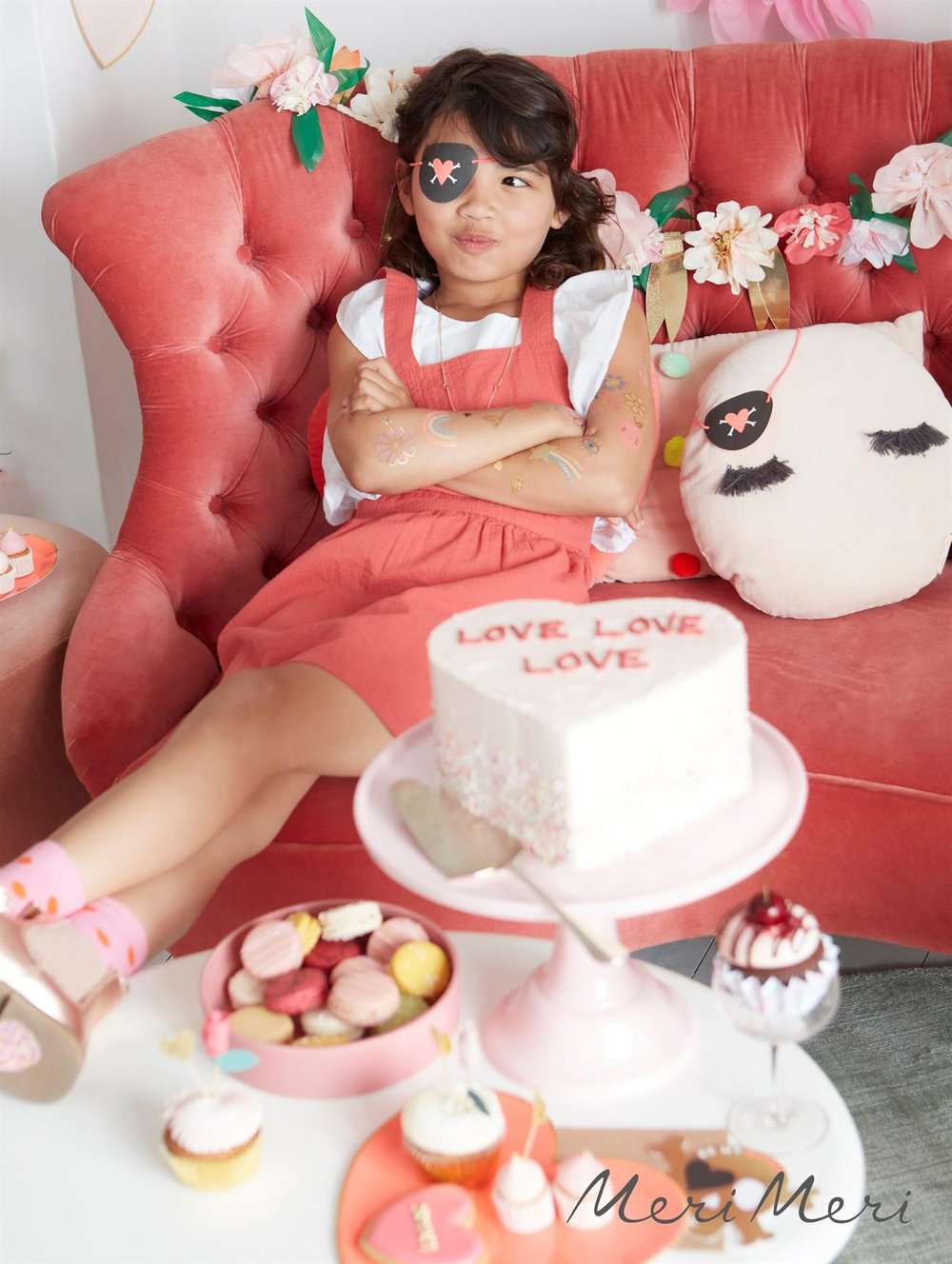 Meri Meri - Rose Blossom Garland - Güller Asılan Süs