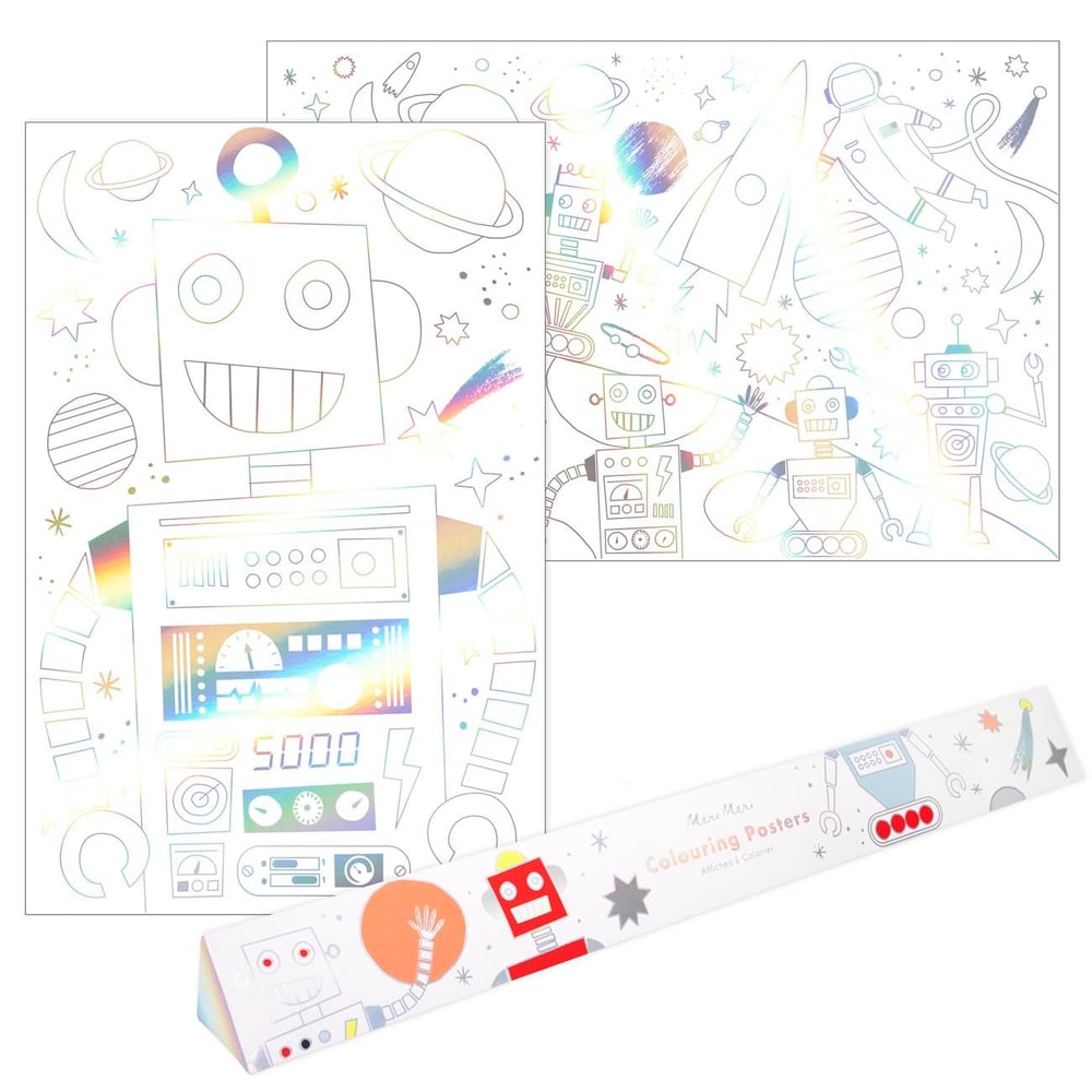Meri Meri - Space Colouring Posters - Uzay Boyamalı Poster