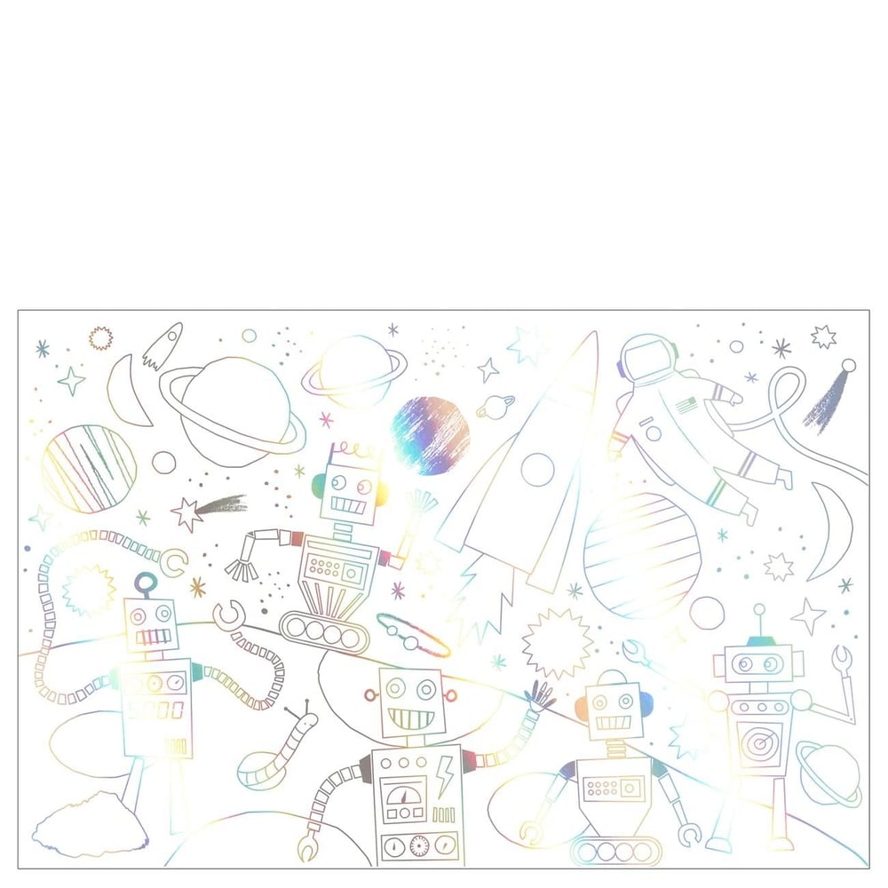 Meri Meri - Space Colouring Posters - Uzay Boyamalı Poster