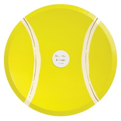 Meri Meri - Tennis Plates - Tenis Tabaklar - 8Li