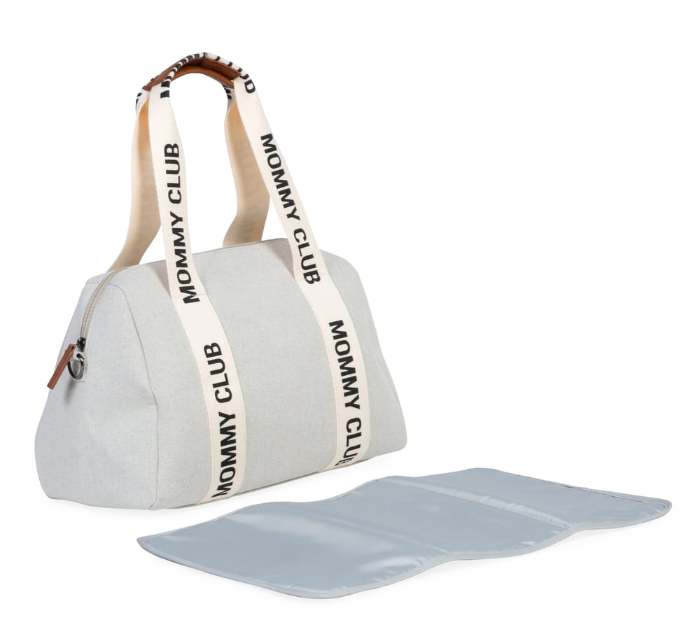 Mommy Club Bag, Kanvas Gri