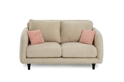 Pietra Krem 2li Koltuk, Pembe Kırlent