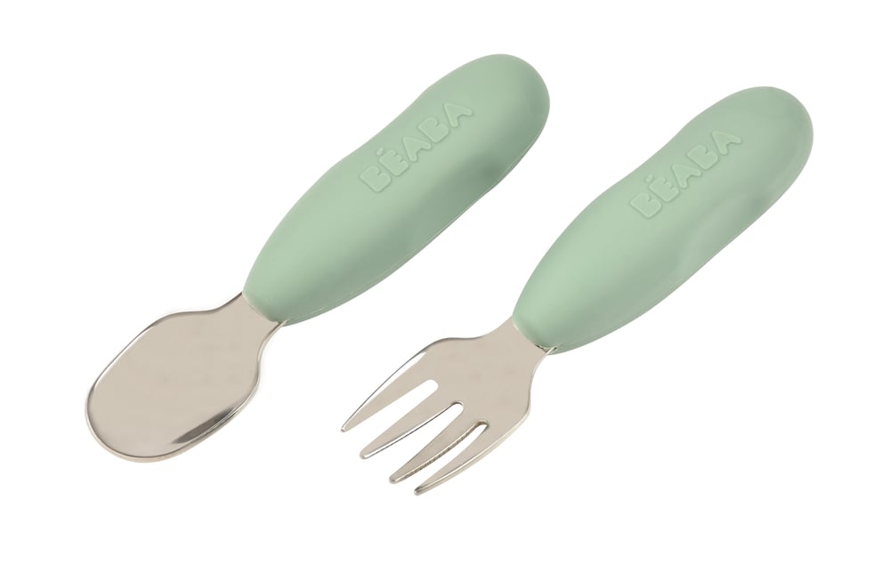 Paslanmaz Çelik Çatal Kaşık Seti, Sage green