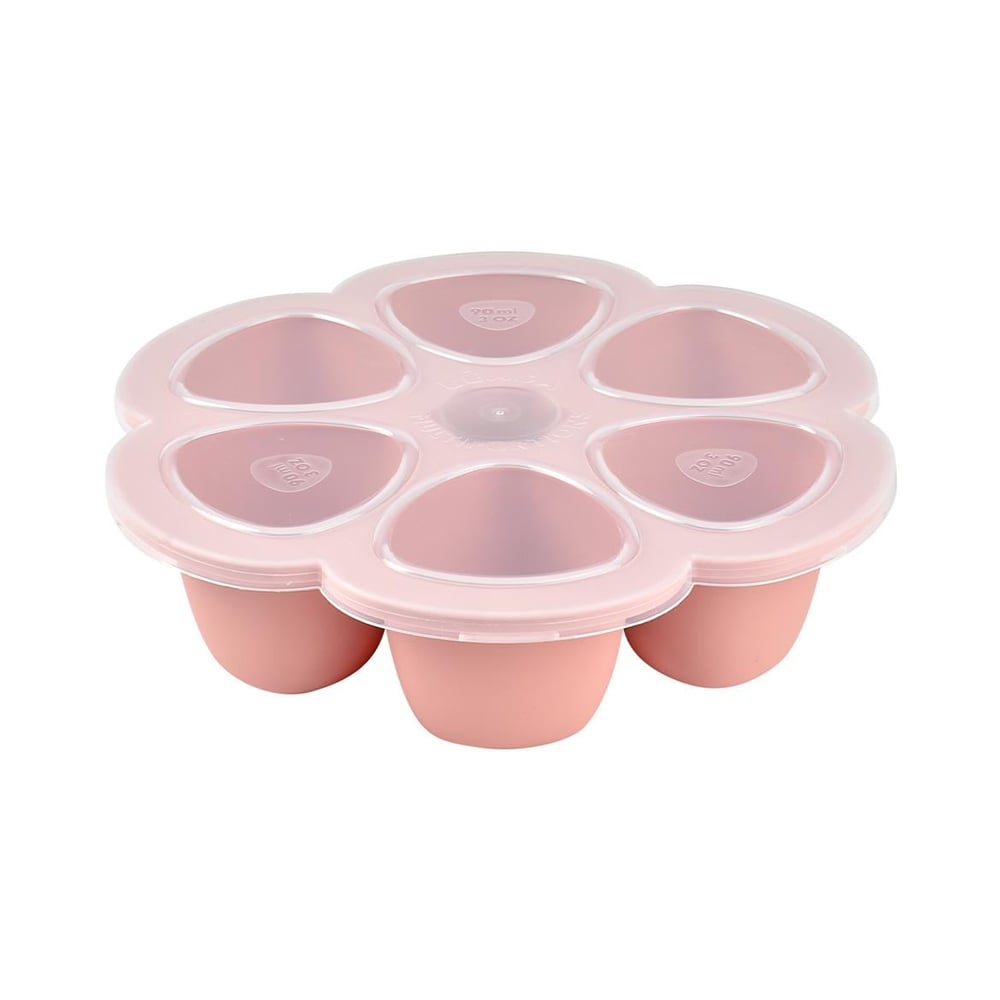 Silikon 6lı Sıcak & Soğuk Saklama Kabı Old Pink 6 x 90ml