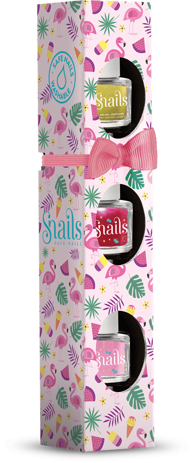 Snails Mini 3lü Su Bazlı Oje - Flamingo