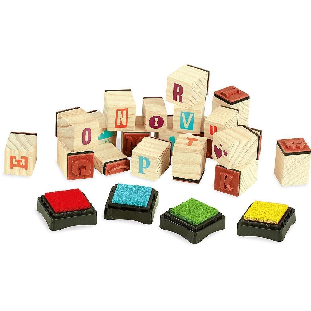 Vilac - First Printers ABC Stamps - İlk Baskı ABC Mühürler