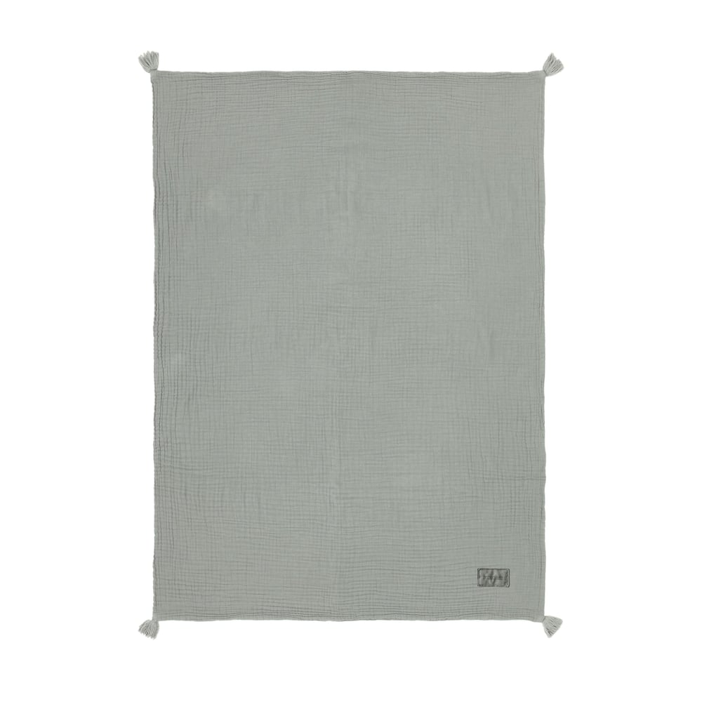 Wabi Sabi Çift Kat Müslin Battaniye, Azure