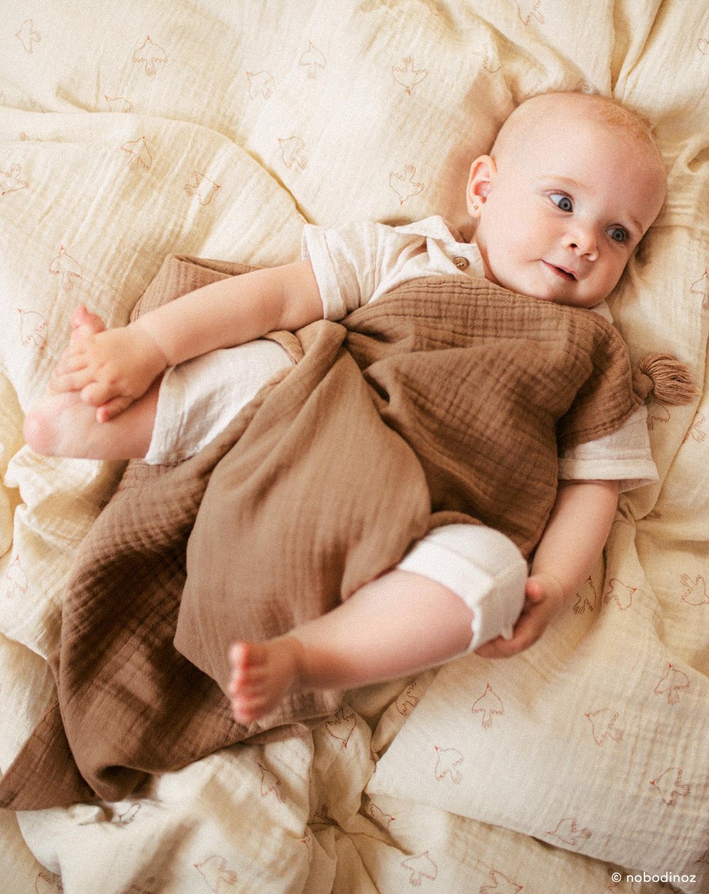 Wabi Sabi Çift Kat Müslin Battaniye, Sesame