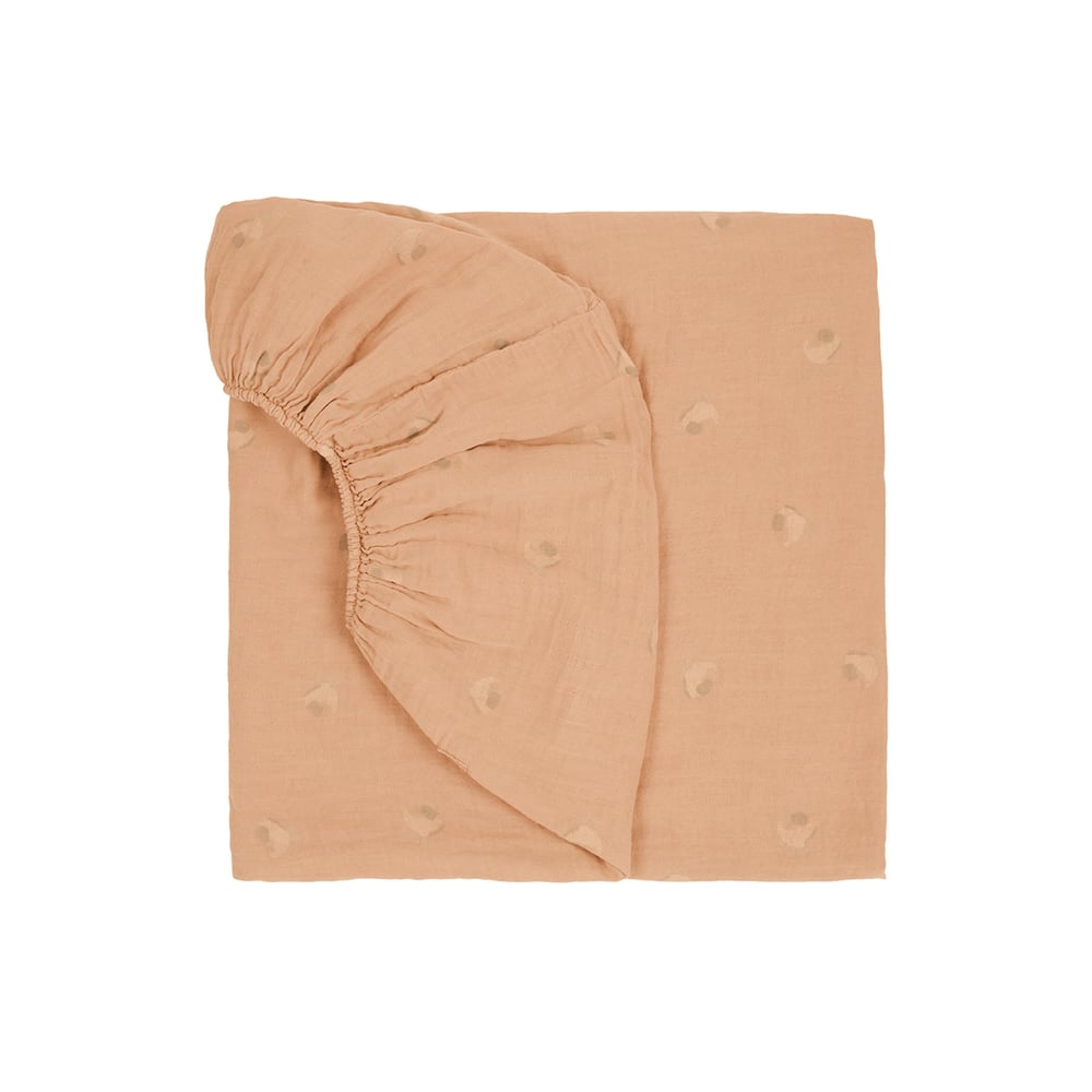 Wabi Sabi Lastikli Çarşaf, Powder Pink Blossom