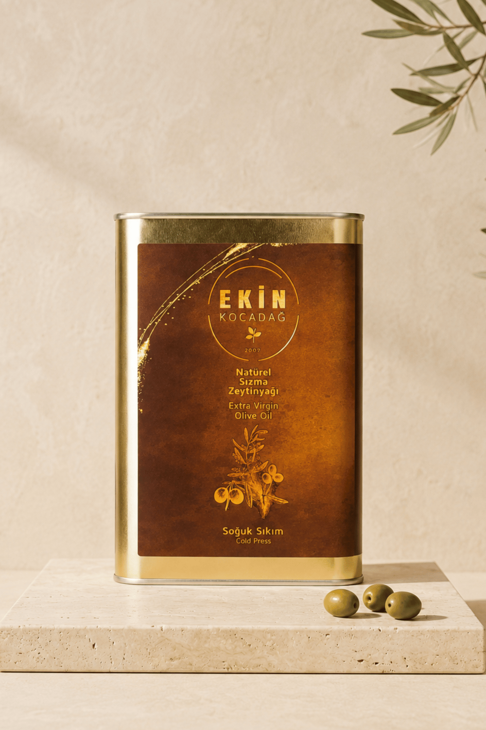Edremit Olgun Hasat Soğuk Sıkım Naturel Sızma Zeytinyağı 2lt