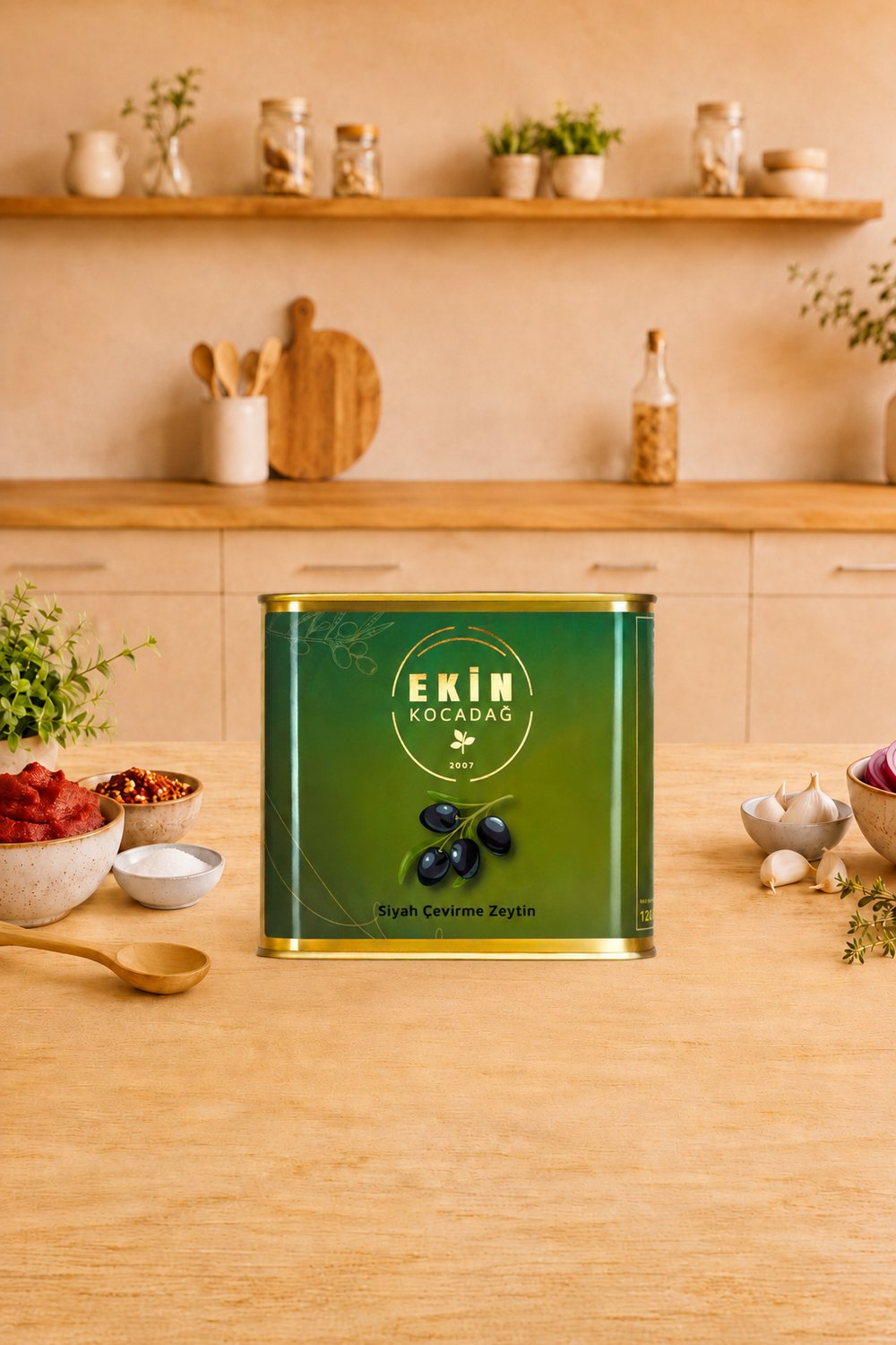 Edremit Siyah Çevirme Zeytin 1.2 Kg