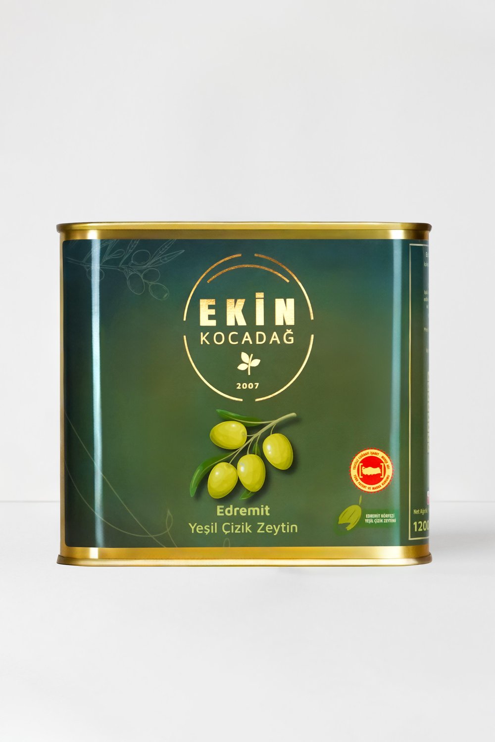 Edremit Yeşil Çizik Zeytin 1.2 Kg