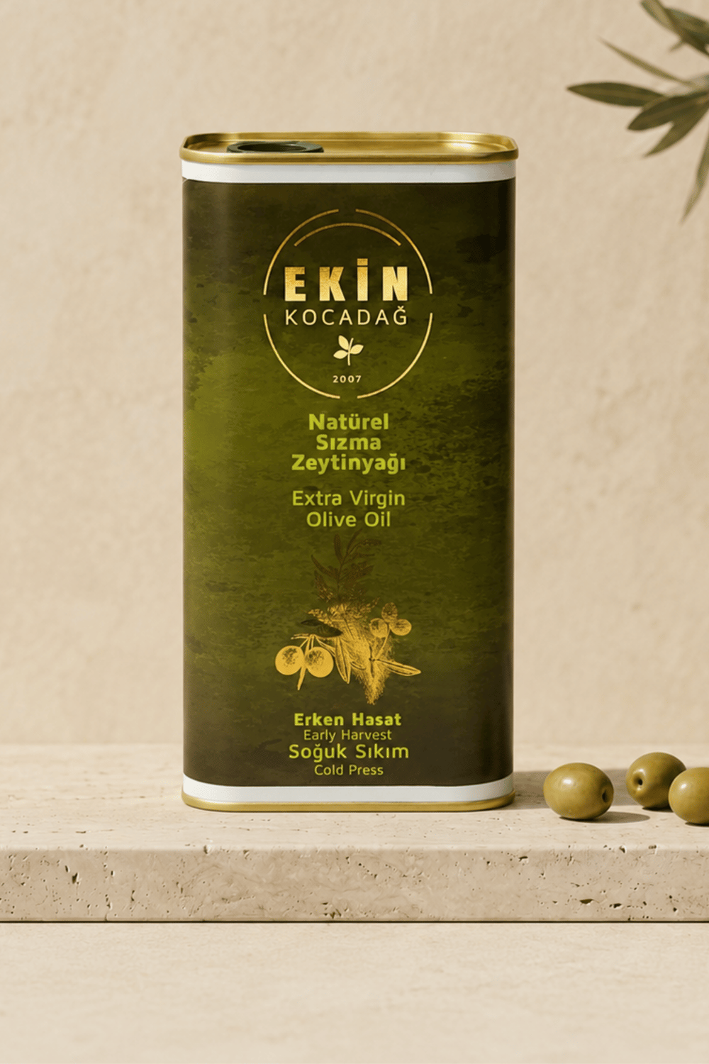 Filtresiz Erken Hasat Soğuk Sıkım Naturel Sızma Zeytinyağı 1lt (TNK)