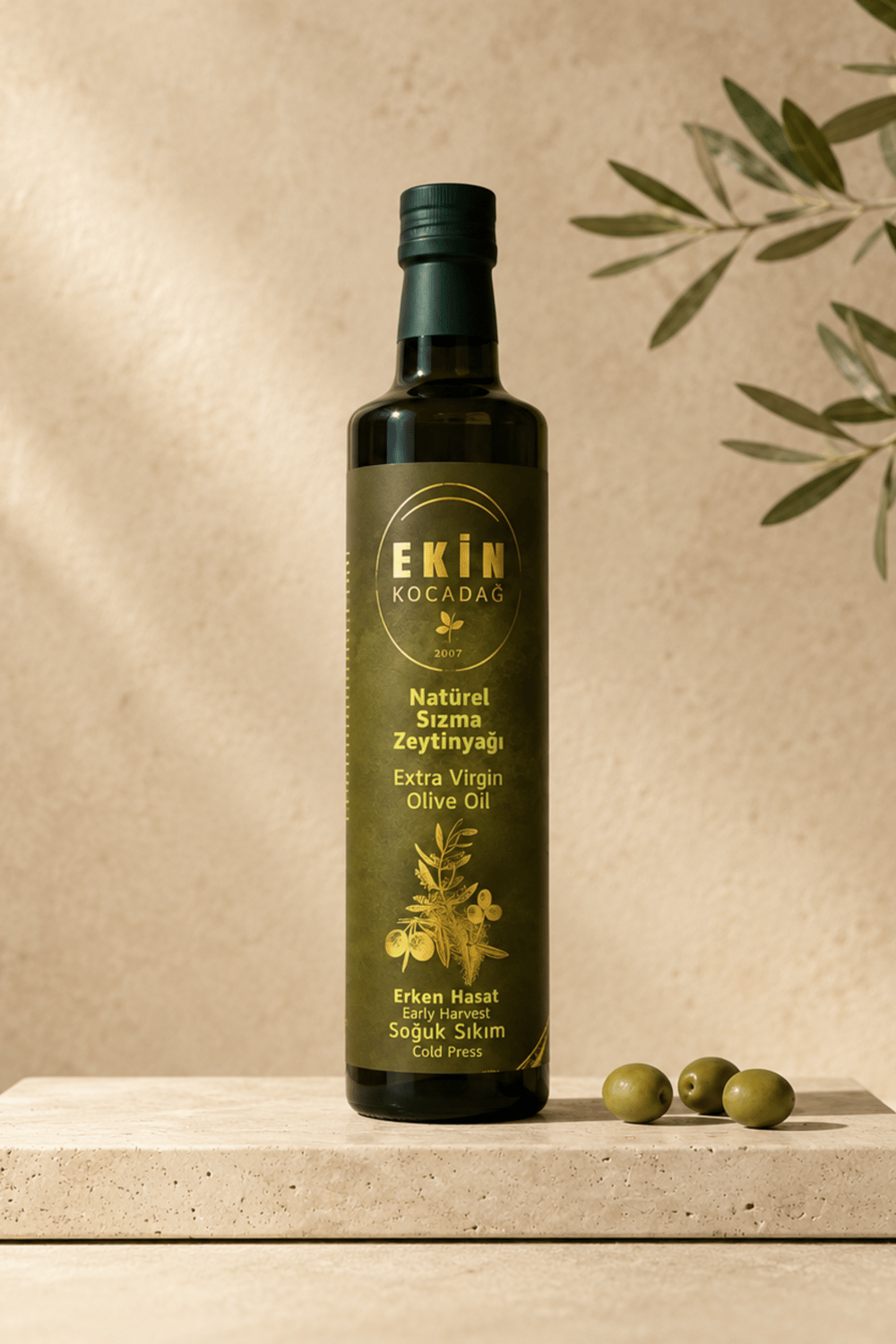 Filtresiz Erken Hasat Soğuk Sıkım Naturel Sızma Zeytinyağı 500ml