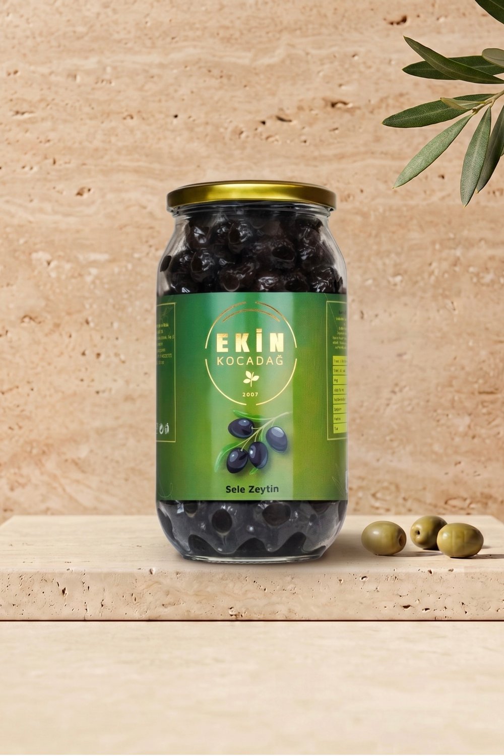 Gemlik Siyah Sele Zeytin 650gr - M Boy