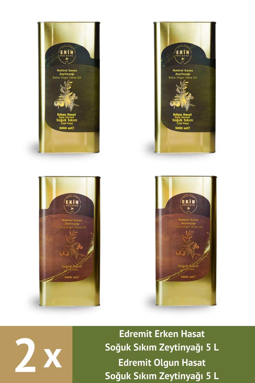 Ödüllü Edremit Soğuk Sıkım Lezzet Paketi (4 x 5L)