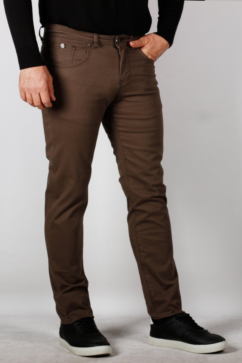 NCS JEANS Erkek Chino Pantolon Slim Fit Dar Kesim Vizon 2160