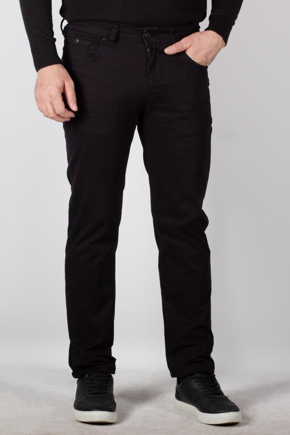 NCS JEANS Erkek Chino Pantolon Gabardin Slim Fit Dar Kesim Siyah 2160