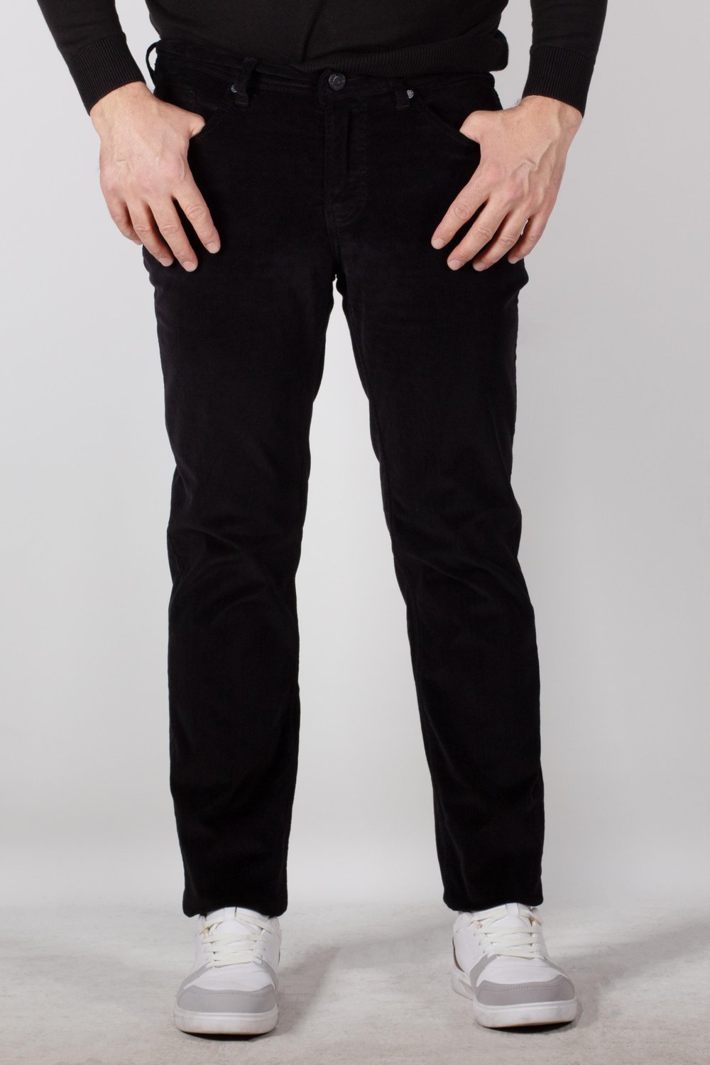 NCS JEANS Erkek Kadife Pantolon Likrali Regular Fit Siyah 2228