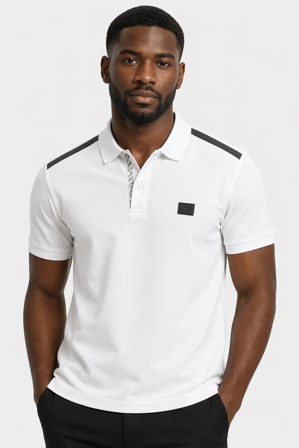 NCS JEANSErkek Polo Yaka Tişört Beyaz Slim Fit POLO T-SHİRT NCS JEANS 13221322