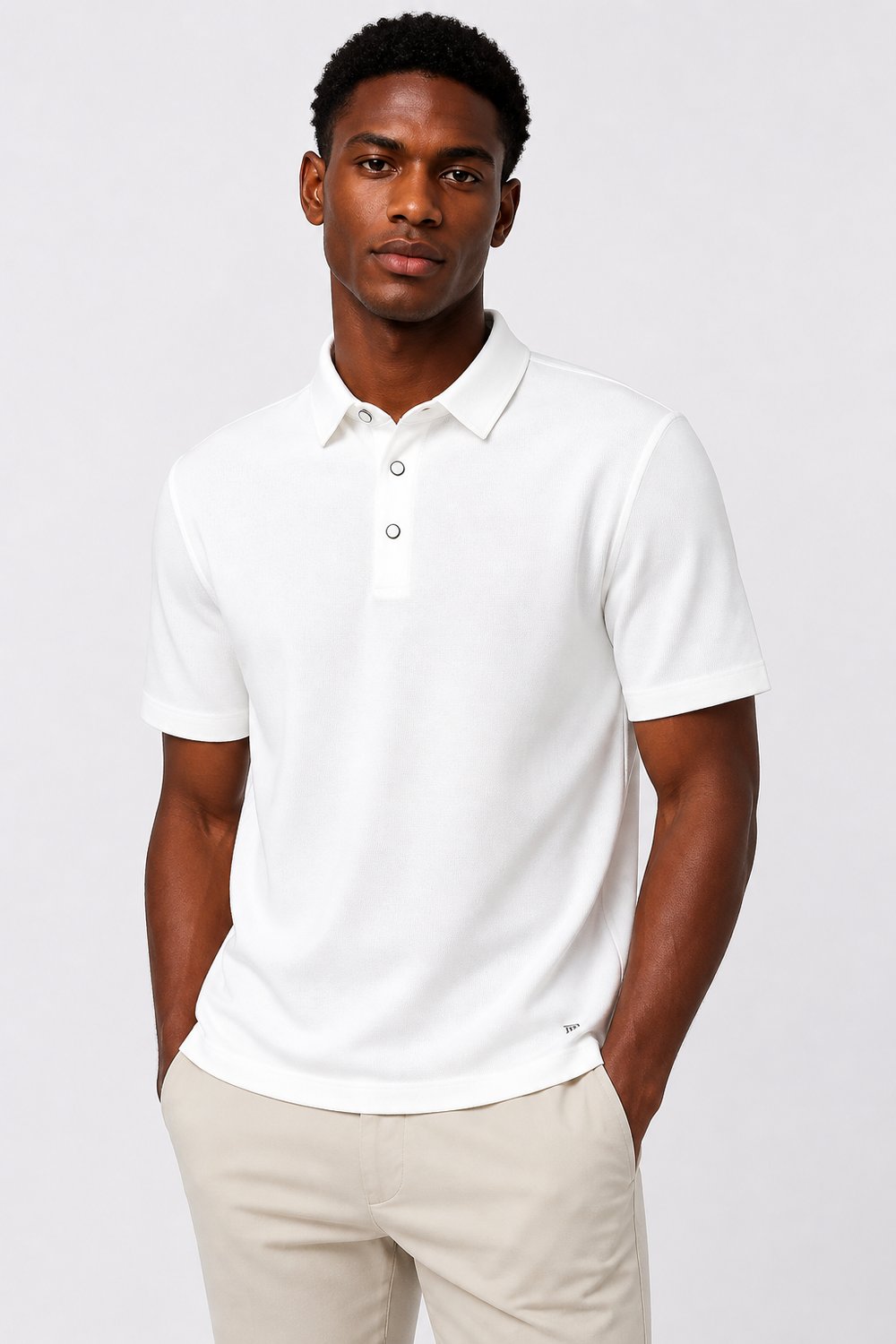 NCS JEANSErkek Polo Yaka Tişört Beyaz1352
