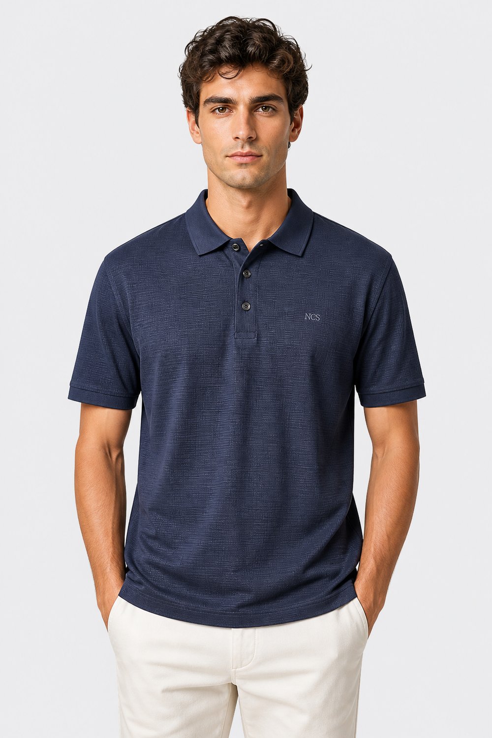 NCS JEANSErkek Polo Yaka Tişört Lacivert1354