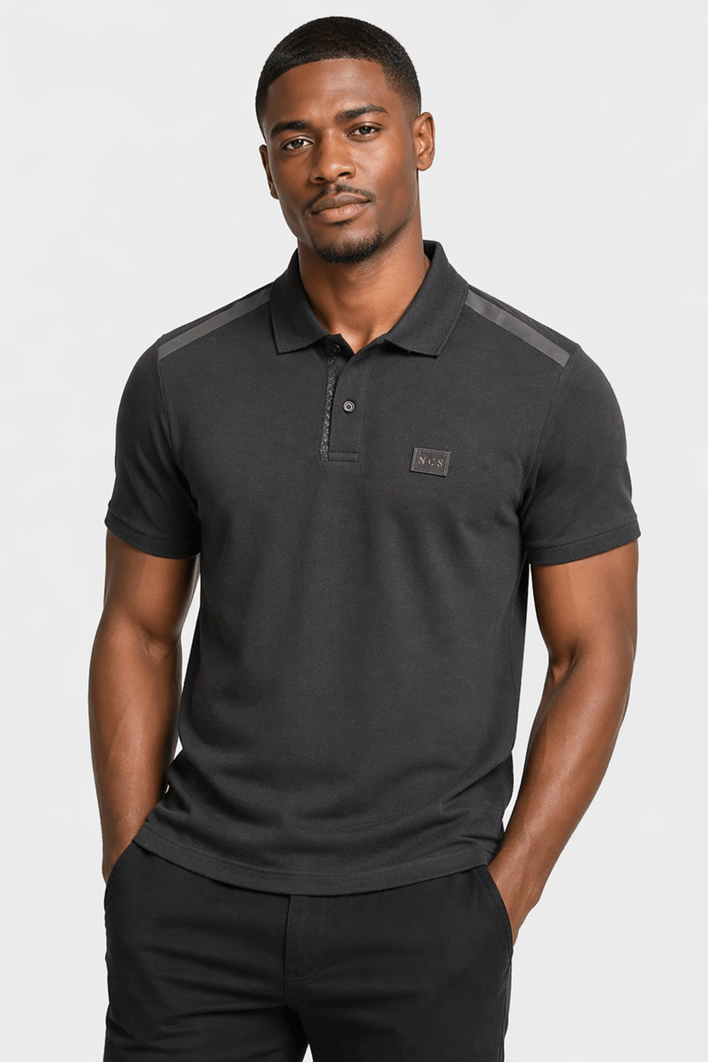 NCS JEANSErkek Polo Yaka Tişört Siyah Slim Fit POLO T-SHİRT NCS JEANS 13221322