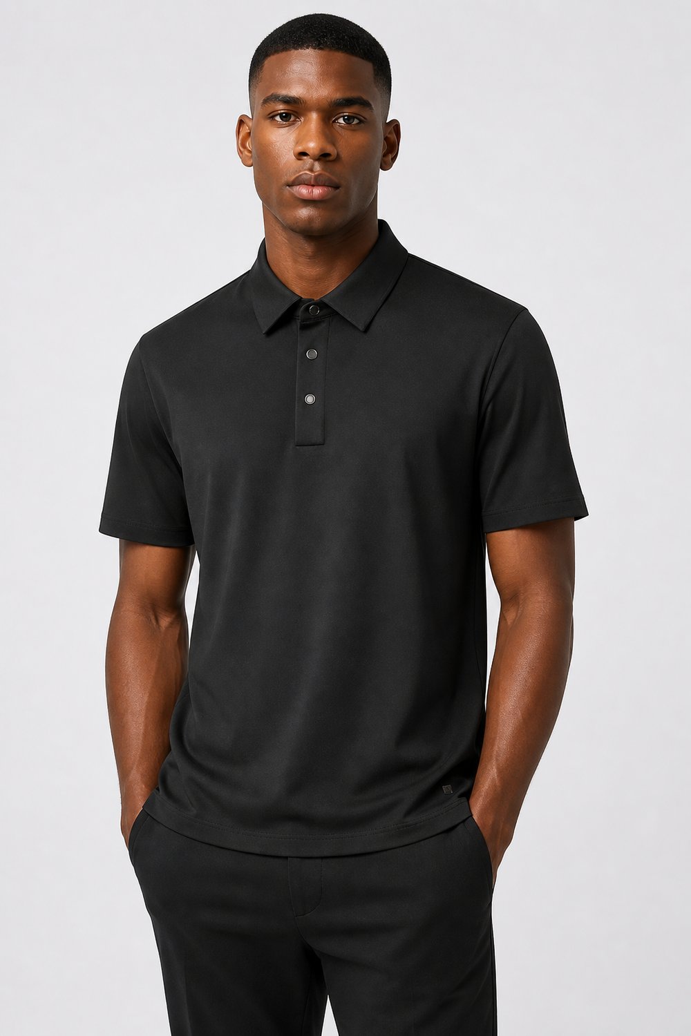 NCS JEANSErkek Polo Yaka Tişört Siyah1352