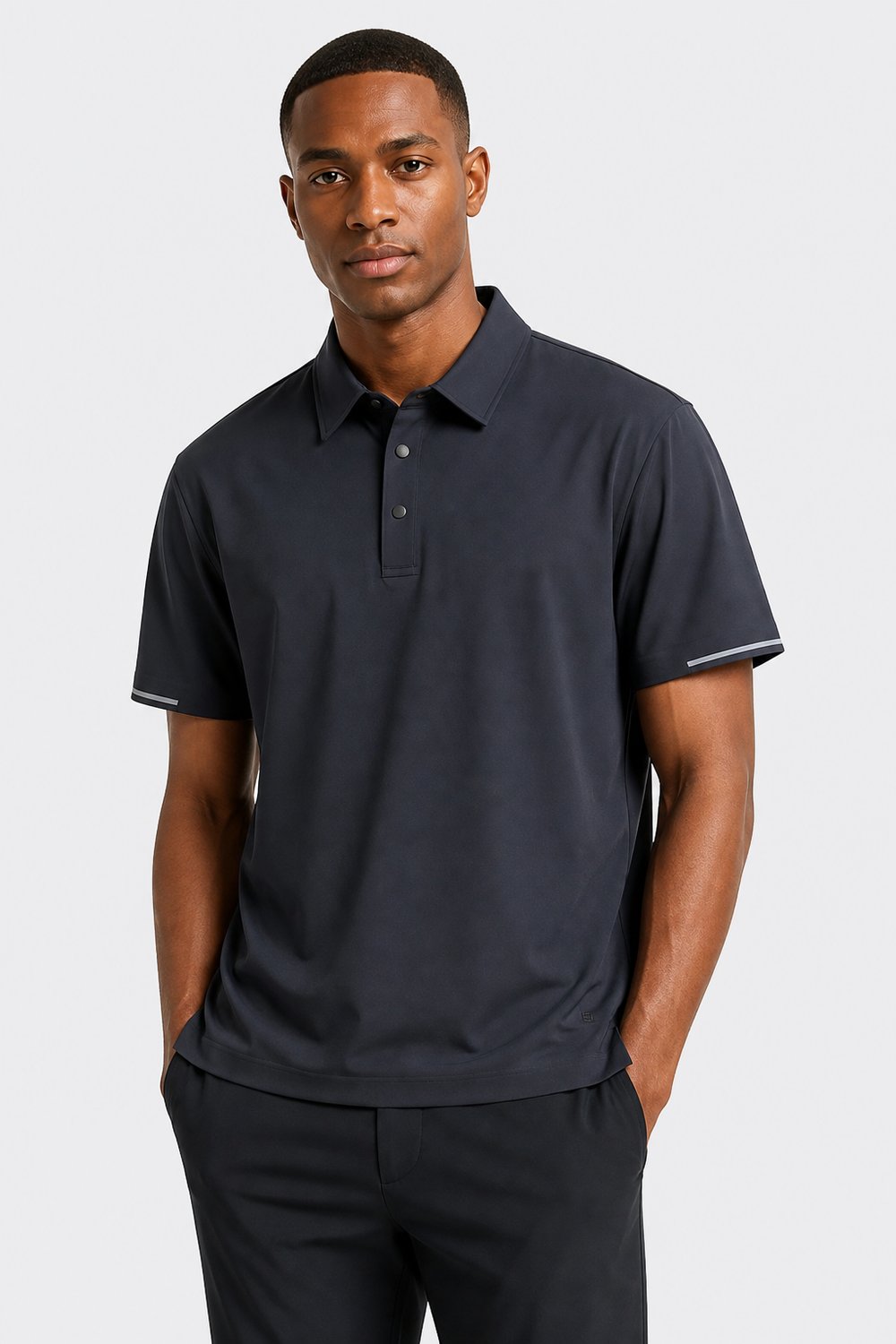 NCS JEANSErkek Polo Yaka Tişört Siyah1351