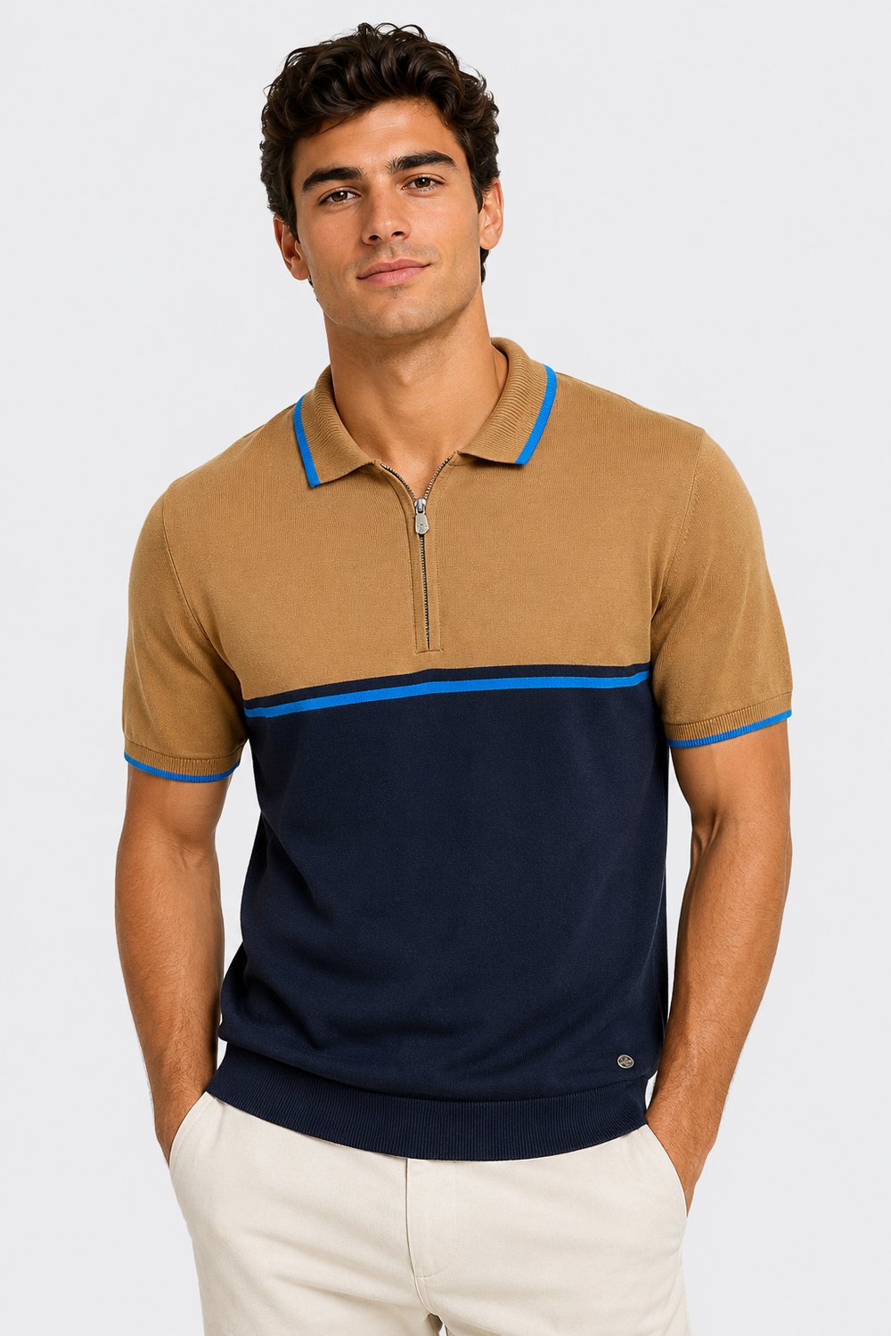NCS JEANSErkek Polo Yaka Triko Camel1311