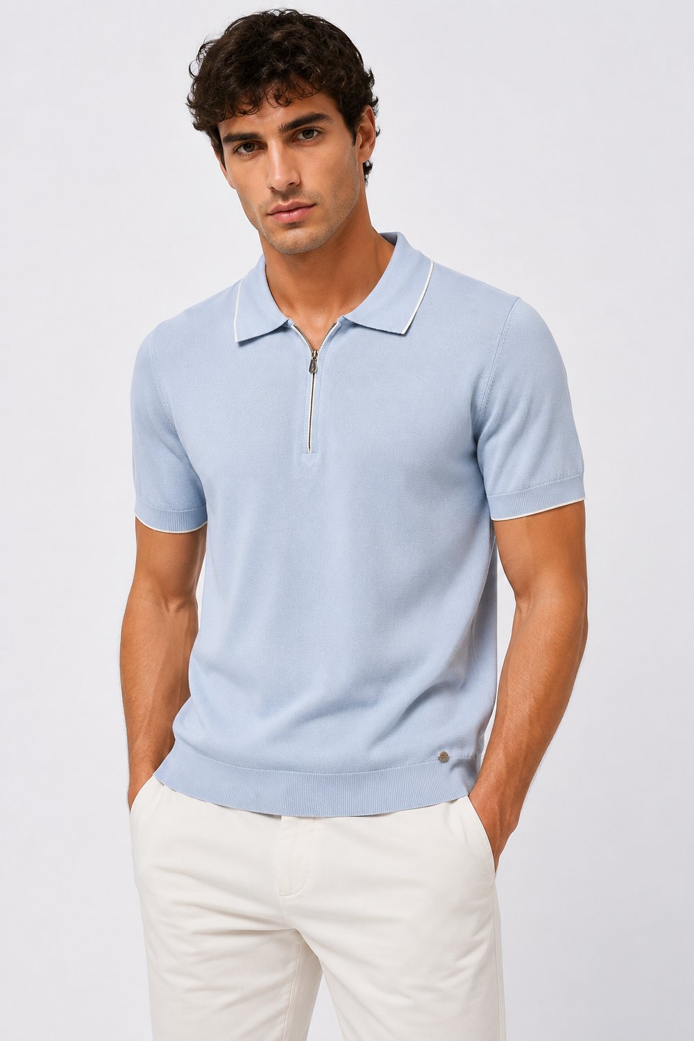 NCS JEANSErkek Polo Yaka Triko Mavi1361