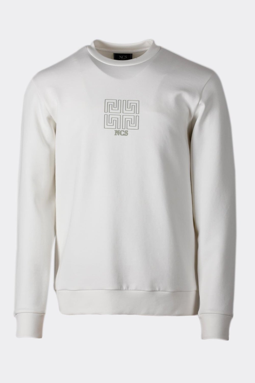 NCS JEANS Erkek Sweatshirt Bisiklet Yaka Regular Fit Beyaz 1673