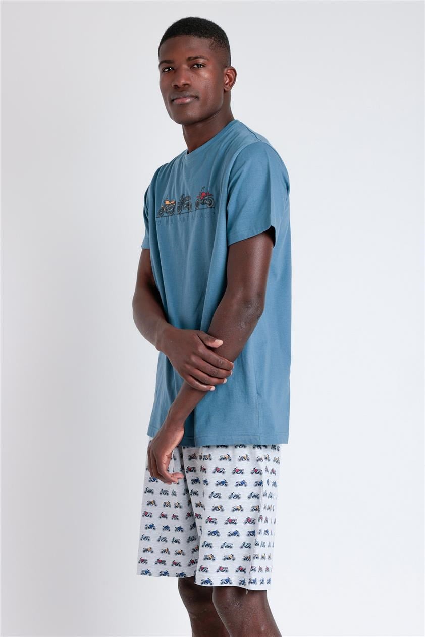 Admas Erkek Pijama Takımı Mavi