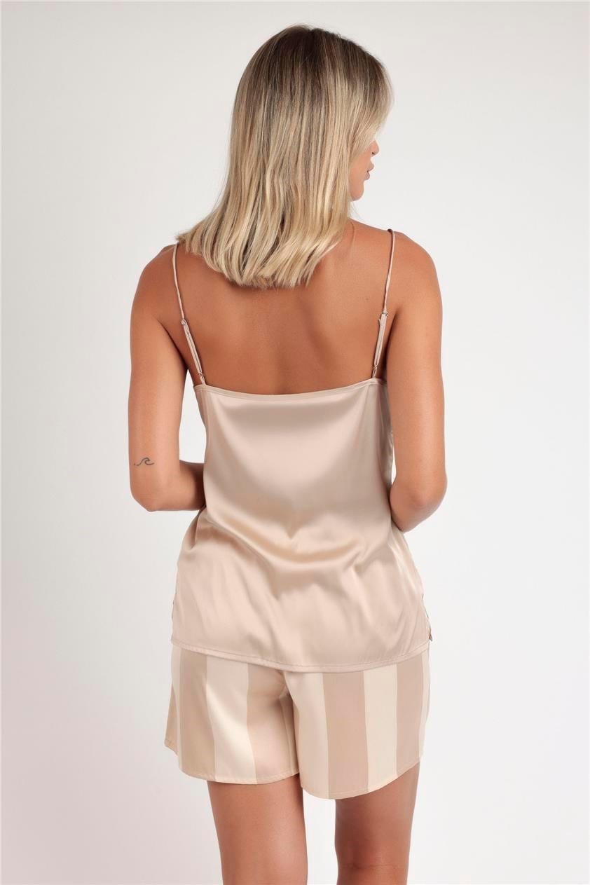 Admas Kadın Pijama Takımı Altın