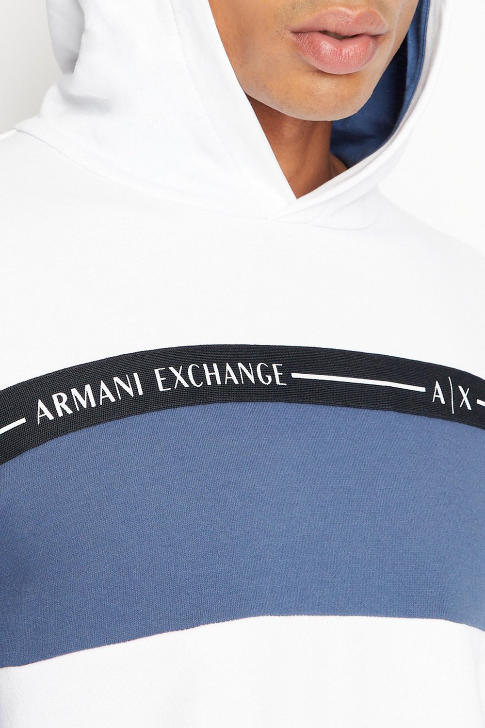 Armani Exchange Erkek Bisiklet Yaka Sweatshirt Beyaz