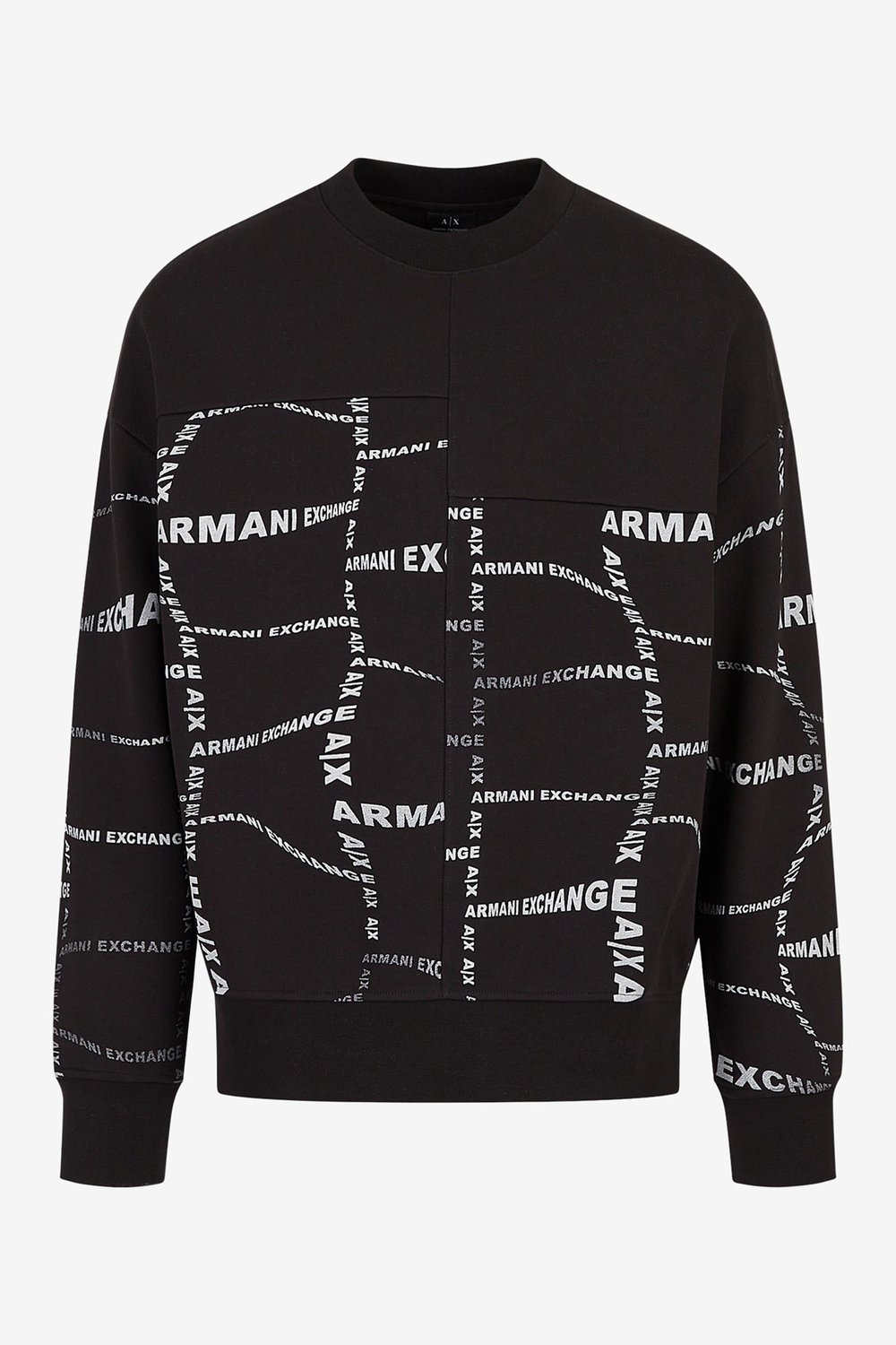 Armani Exchange Erkek Bisiklet Yaka Sweatshirt Siyah