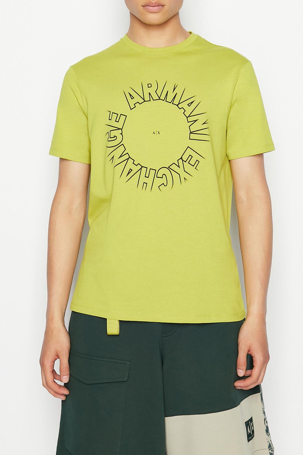 Armani Exchange Erkek Bisiklet Yaka T-Shirt Çok Renkli