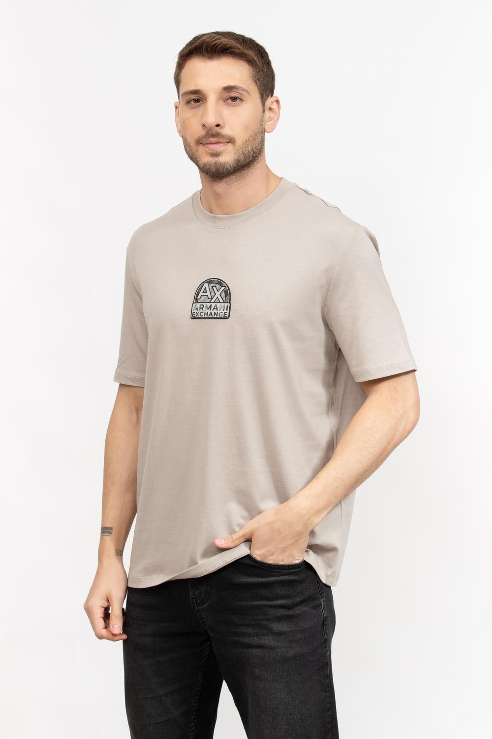 Armani Exchange Erkek Bisiklet Yaka T-Shirt Çok Renkli
