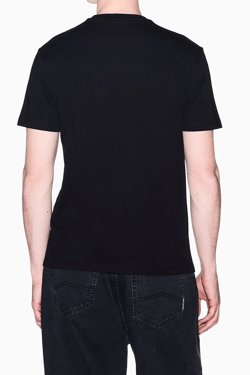 Armani Exchange Erkek Bisiklet Yaka T-Shirt Siyah