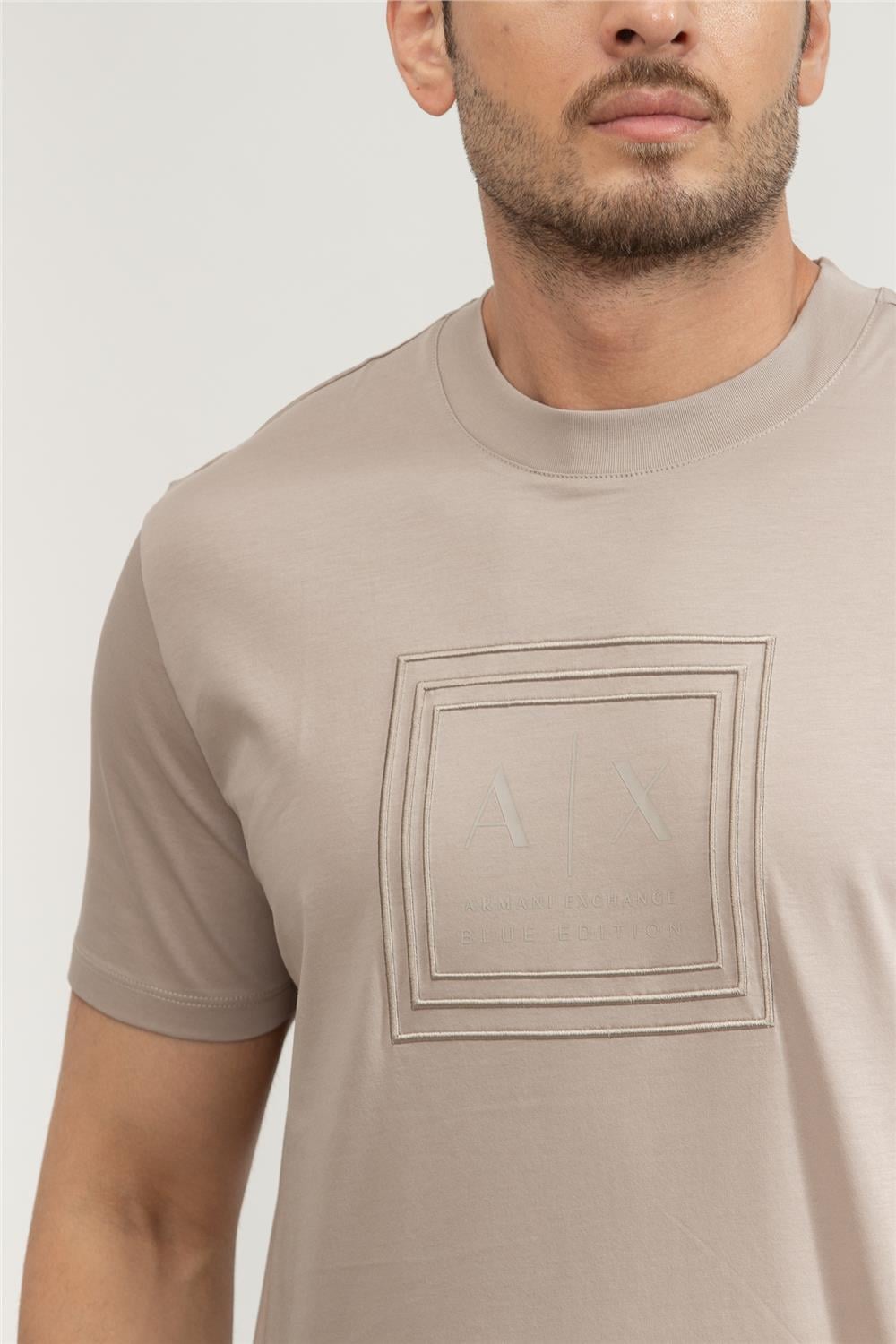 Armani Exchange Erkek Bisiklet Yaka T-Shirt Çok Renkli