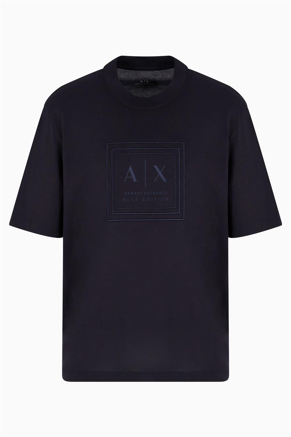 Armani Exchange Erkek Bisiklet Yaka T-Shirt Lacivert