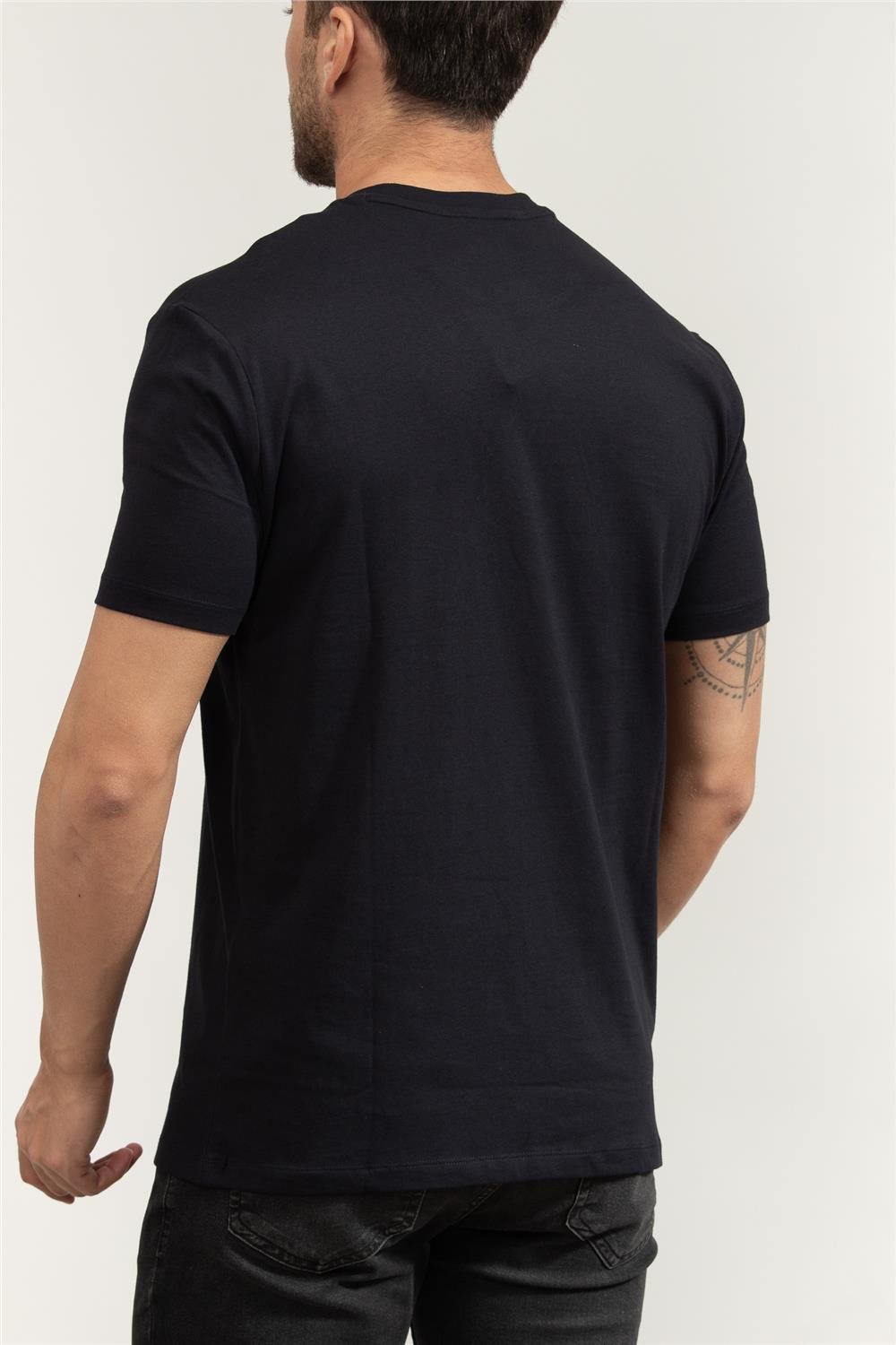 Armani Exchange Erkek Bisiklet Yaka T-Shirt Lacivert