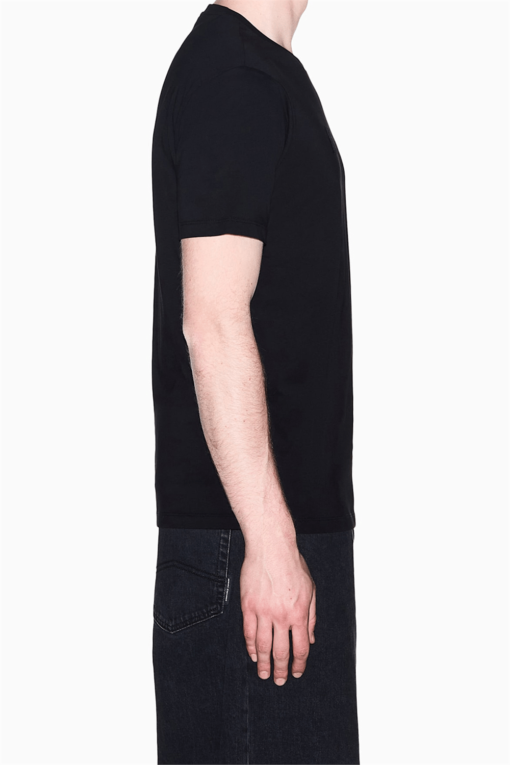 Armani Exchange Erkek Bisiklet Yaka T-Shirt Siyah