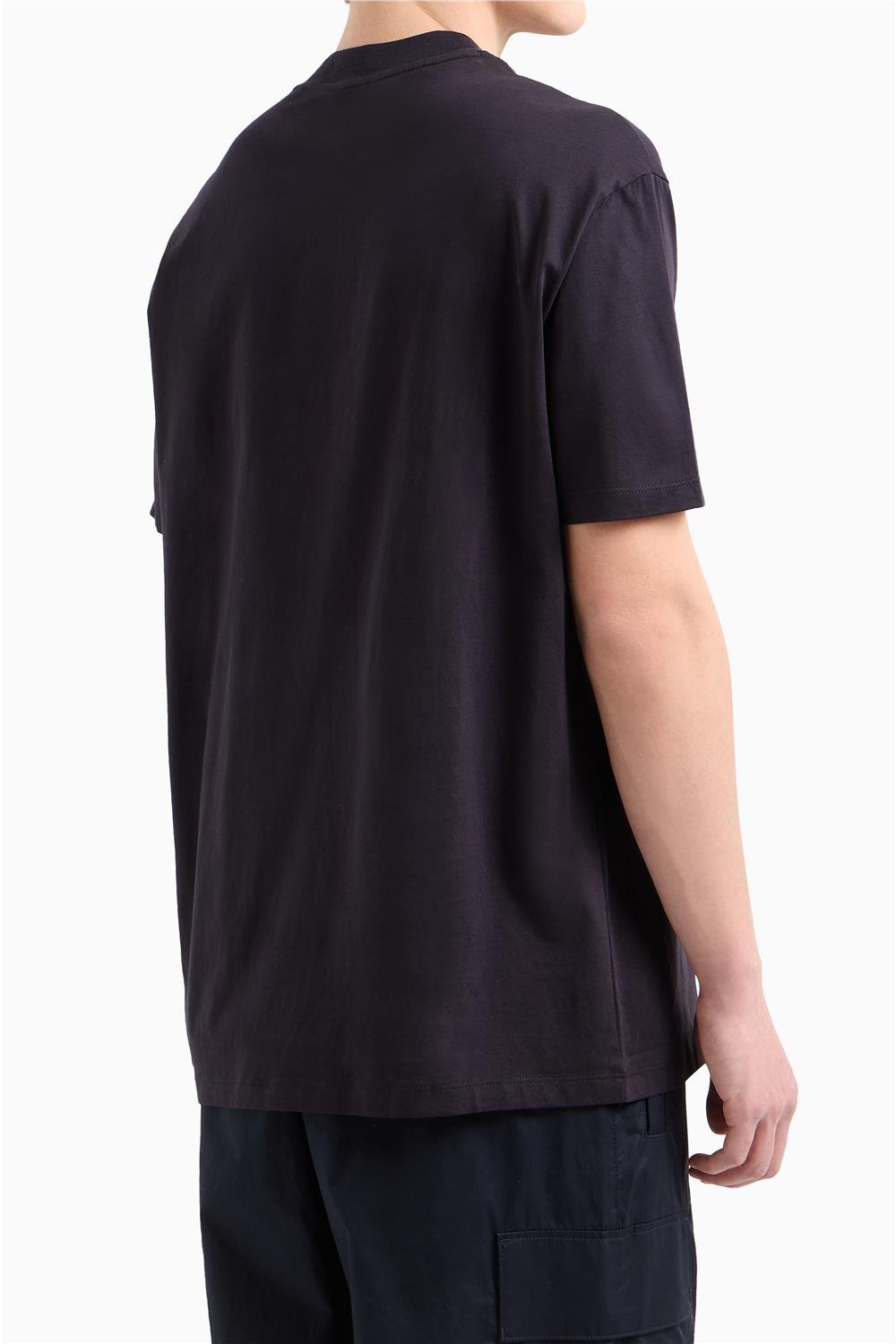 Armani Exchange Erkek Bisiklet Yaka T-Shirt Lacivert
